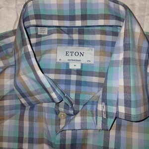 ETON CONTEMPORARY CASUAL BUTTON DOWN SHIRT. 40 - 15 3/4"